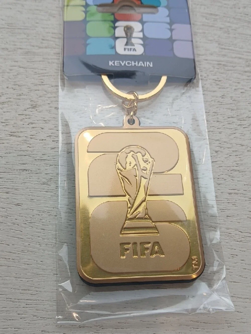 FIFA Gold Metal Keychain color Gold nwt